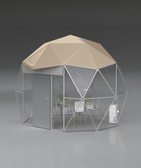 Iso-Dome Diner by Domes For Life Tan Top Render 001